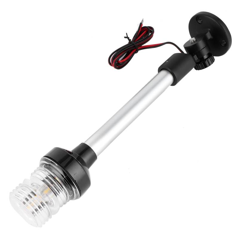 Marine Boat Navigation Ankerlichter mit Aluminiumlegierung Basis Easy Installieren Sie LED -Licht für Schiffe und Yachts USCG 2nm Sichtbarkeitsoptionen IP66, 33 LED DC12V 24V (BLACK #-2) von Yctze