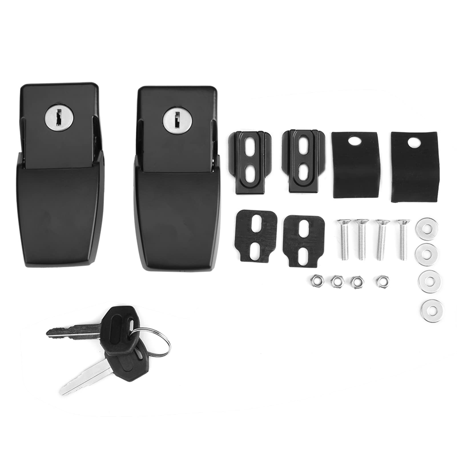 Motorhaubenschloss, Yctze Anti Diebstahl Motorhaubenverriegelungs Kit mit Schlüssel Ersatz für Wrangler JK Unlimited 07-17 für wrangler jeep,wrangler hood latch lock,jk wrangler haubenschloss für jk w Motorhaubenschloss, Yctze Anti Diebstahl Motorhaubenverriegelungs Kit mit Schlüssel Ersatz für Wrangler JK Unlimited 07-17 für wrangler jeep,wrangler hood latch lock,jk wrangler haubenschloss für jk w von Yctze