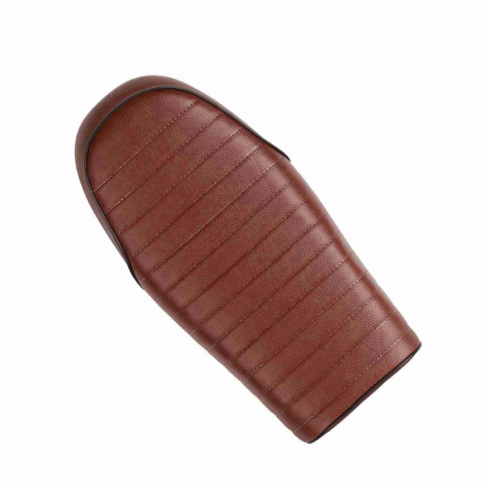 Motorrad Vintage Cafe Racer PU-Leder Flaches Sitzkissen für CG125, GN, CB400SS Optimiert (C) von Yctze