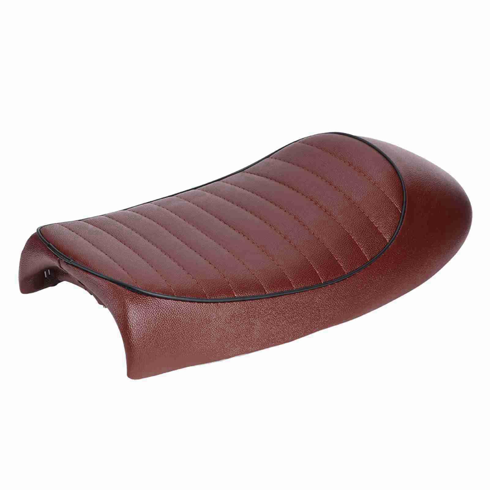 Motorrad Vintage Cafe Racer PU-Leder Flaches Sitzkissen für CG125, GN, CB400SS Optimiert (Tippe A) von Yctze