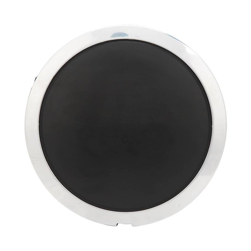 Nabenkappen, 68078419AC für FIAT 500 Nabennabenkappe mit Chromverzierung, Hitzebeständige Nabennabenkappe (Weißer Kreis, weißer Buchstabe) von Yctze