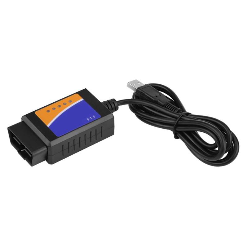 Obd2 Kabel USB - Für Elm Obd2 USB Diagnosekabel Delphi USB Obd2 Auf USB Auto-USB-Anschluss V1.5 Obd2-Kabelschnittstellenscanner Universal von Yctze