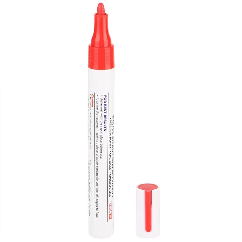 Reifenfarbe Stift 1 Stücke Wasserdicht Professionelle Auto Bleistift Reifenfarbe Stift Markierstifte Autozubehör(rot) von Yctze