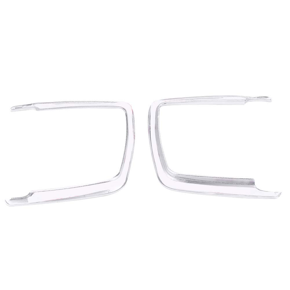 Scheinwerferschalter Rahmenabdeckungsaufkleber für 1 2 3 4 X5 X6 Serie F20 F22 F30 F32 - Silber (Chrom) von Yctze