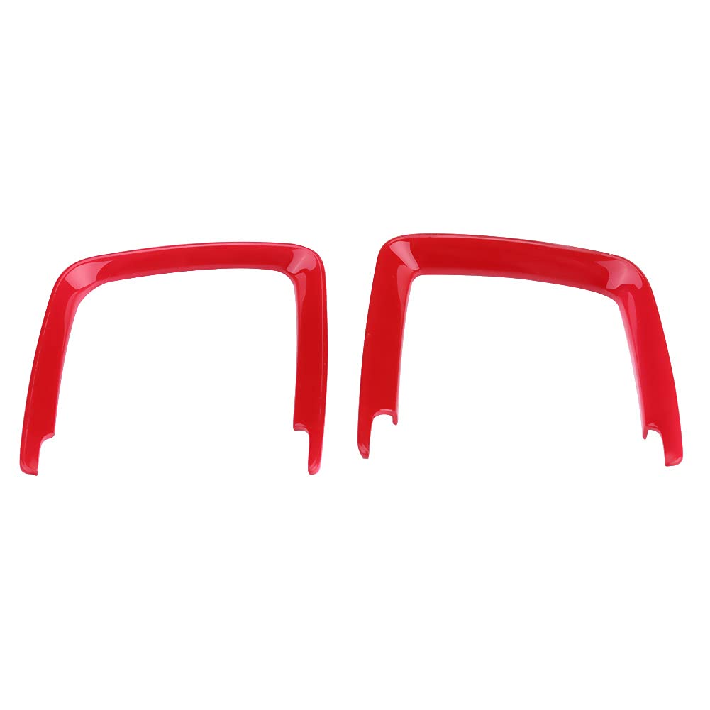 Scheinwerferschalter Rahmenabdeckungsaufkleber für 1 2 3 4 X5 X6 Serie F20 F22 F30 F32 - Silber (Rot) von Yctze