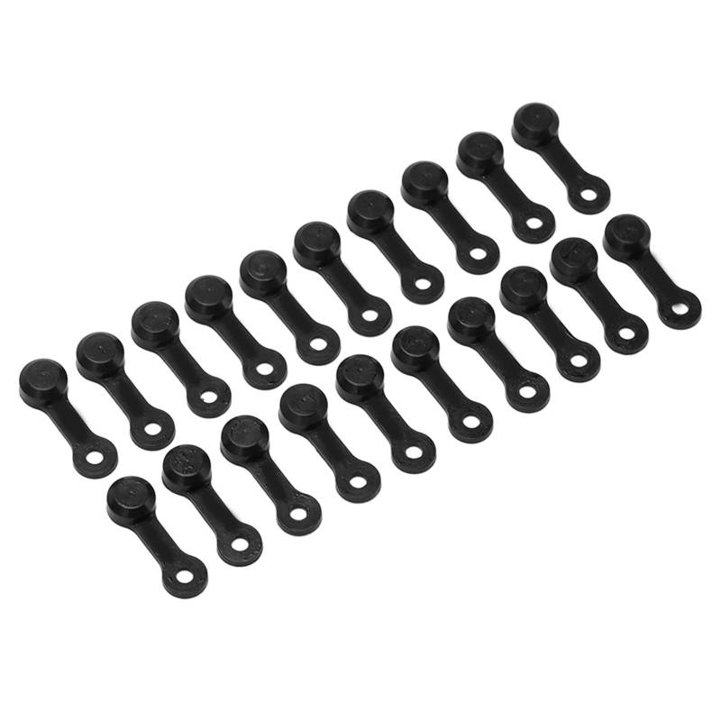 Schmiernippelkappen, Zerk-Armaturenkappe, 20 Stück, Zerk-Armaturenkappe, Schmiernippel-Bremsentlüftungsschraubenabdeckung, Staubdichte Abdeckung für Auto und Motorrad (Black) von Yctze