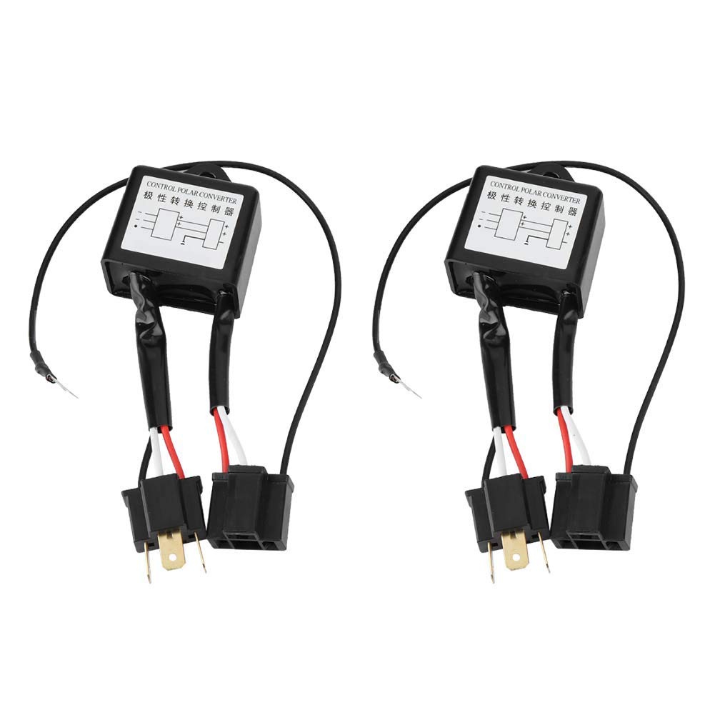 Umgekehrte Polarität, Yctze 2pcs LED Negativ-Konverter Polar Negativ-Schalter Kabelbaum Adapter Umgekehrte Polarität für H4 für suzuki samurai,h4 negative converter suzuki samuraih4 negative converter von Yctze