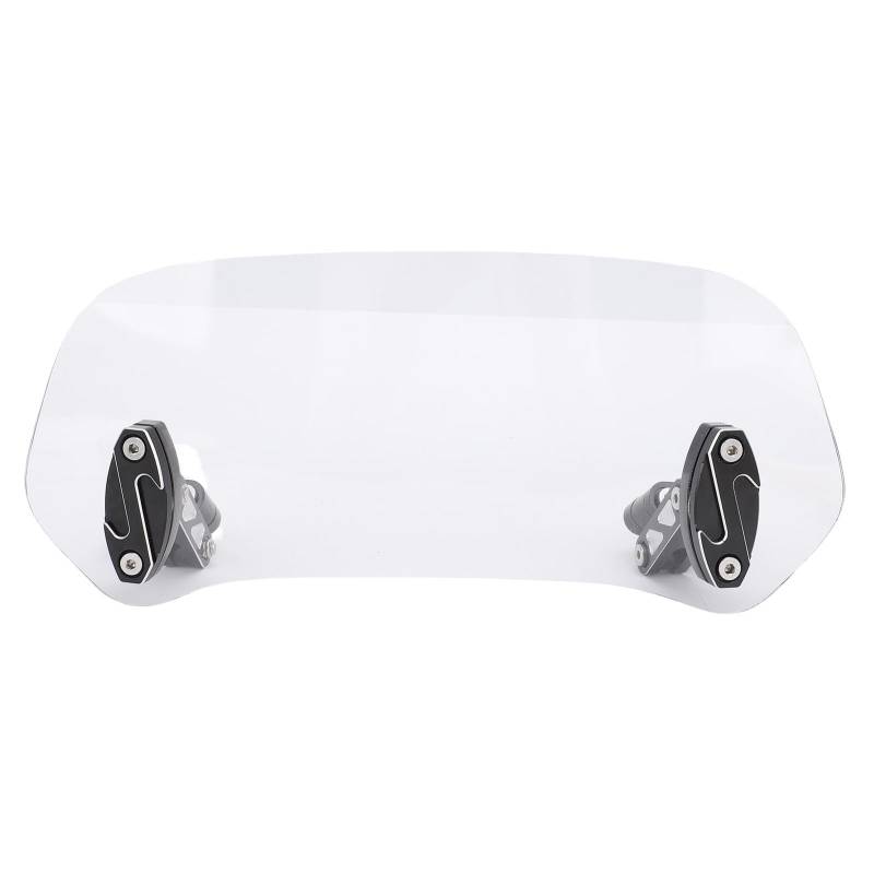 -Windschutzscheibe -Verlängerungsspoiler Wind Defflektor Transparent Einstellbarer Ersatz für Z750 Z800 650 ER6F 1000 Gen 1 KLR 650 Vstrom 650 XT (L 3,2 cm / 1,3in) von Yctze
