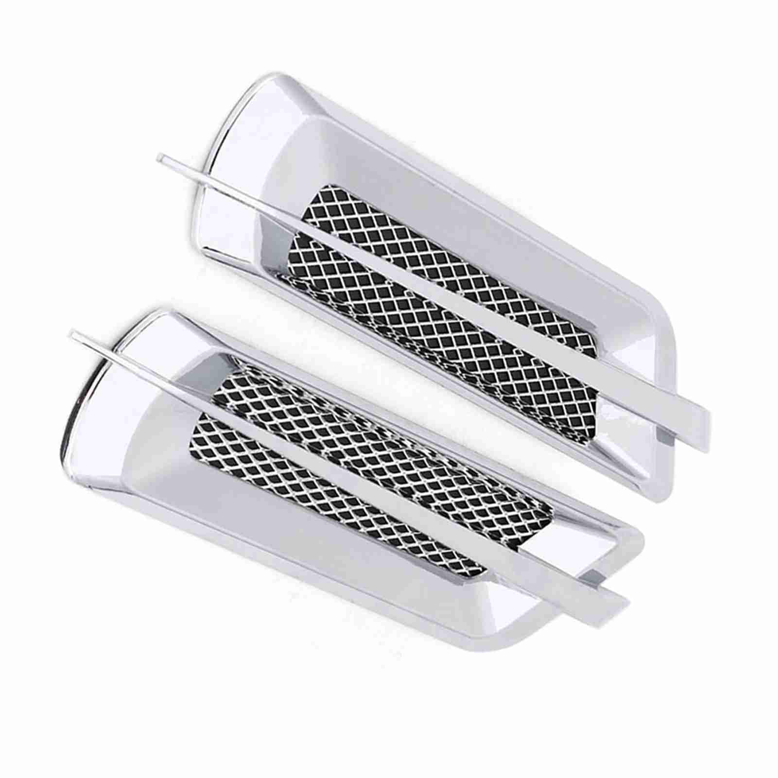 Yctze 2pcs Auto Lufteinlass Kühlergrill Dekorative Netzabdeckung - Kohlefaser (Elektrosilberung) von Yctze