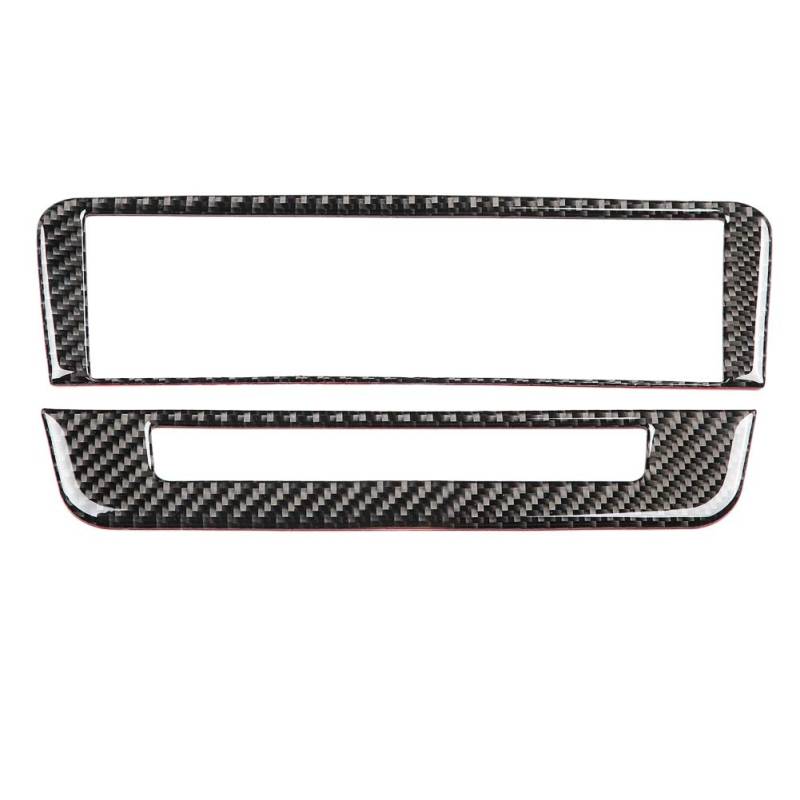 Yctze 2pcs Klimaanlage Bedienfeld Verkleidung,Carbonfaser Klimaanlagen Verkleidung Lüftungsverkleidung Ersatz für A/B/GLA/CLA(Ersatz für Pure Farbe) von Yctze