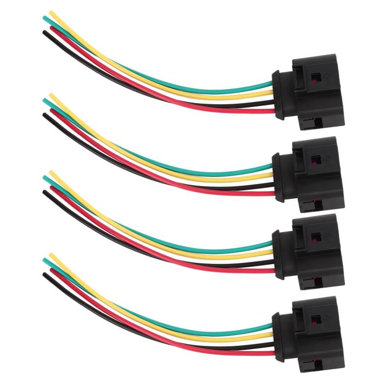 Yctze 4 Stück Zündspulen-Anschlussstecker 1J0973724 Reparatur von Elektrischen Kabelbäumen für Kraftfahrzeuge4 Stück Zündspulen-Anschlussstecker 1J0973724 Reparaturdraht von Yctze