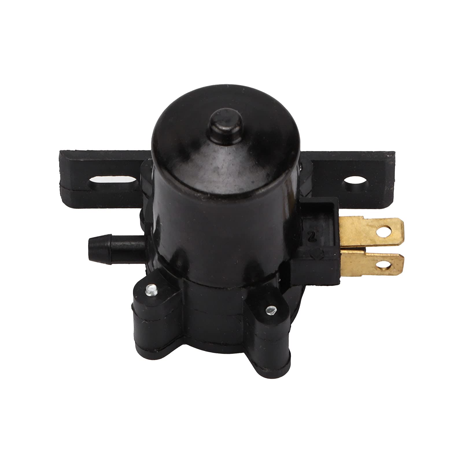 Yctze AWP01 12V Windschutzscheibenwischermotor, Universal-Pumpe für Scheibenwaschanlage, 2 Anschlüsse, Ersatzteile für Auto, LKW, Bus - Windschutzscheiben Wischermotor und Wischerpumpe von Yctze