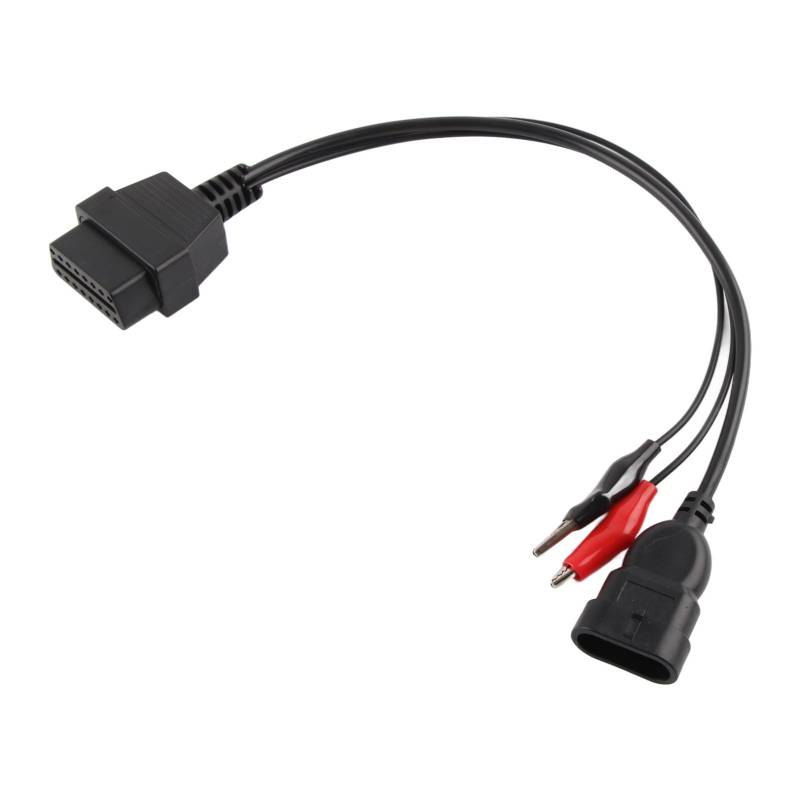Adapterkabel, 3-poliges bis 16-poliges OBD2-Adapteranschluss-Diagnosekabel Schwarz für obd2 3 pin auf 16 pin, obd2 adapter kabel 3 pin für adapter für obd 2 8 ccm 2003 3 pin von Yosoo