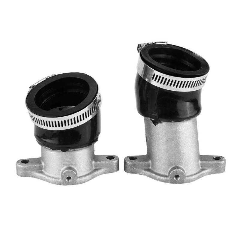 Yctze Ansaugkrümmer, 2PCS Aluminium Vergaser Ansaugkrümmer für CX500 1978-1982 für cx 500 ansaugstutzen krümmer honda pc 06 Ansaugkrümmer Vergaser Motor Aluminium für Honda CX500 von Yctze