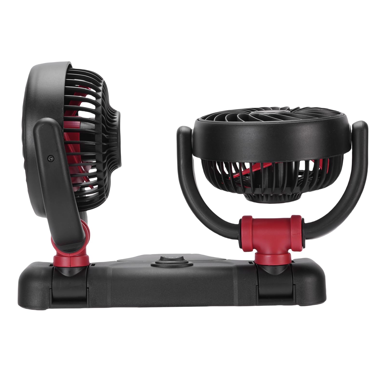 Yctze Autoventilatoren 2 Geschwindigkeit Verstellbarer Ruhiger Tragbarer Kühlung Dual Head Rotatable Vehikel Elektrische Lüfter für Limousinen SUV RV -LKW (DC24V) von Yctze