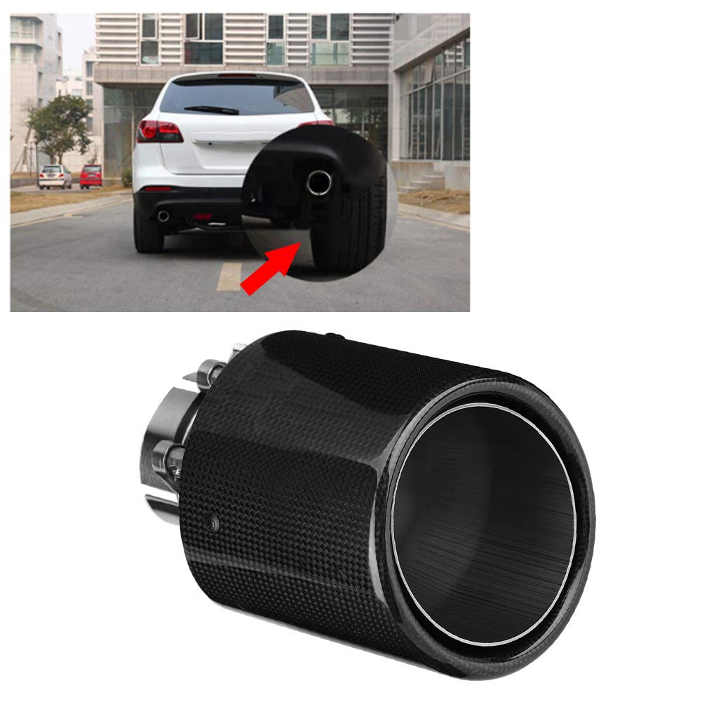 Auspuffblende 50Mm Anschluss - Auspuffspitzen Auspuff Auto Auspuff Endrohr Kohlenstoff Faser Stil Auto Modifizierte Einzelne Auslass Auspuffrohr Schalldämpfer Spitze Schwanz Kehle 63-114Mm Auspuffblende 50Mm Anschluss - Auspuffspitzen Auspuff Auto Auspuff Endrohr Kohlenstoff Faser Stil Auto Modifizierte Einzelne Auslass Auspuffrohr Schalldämpfer Spitze Schwanz Kehle 63-114Mm von Yctze