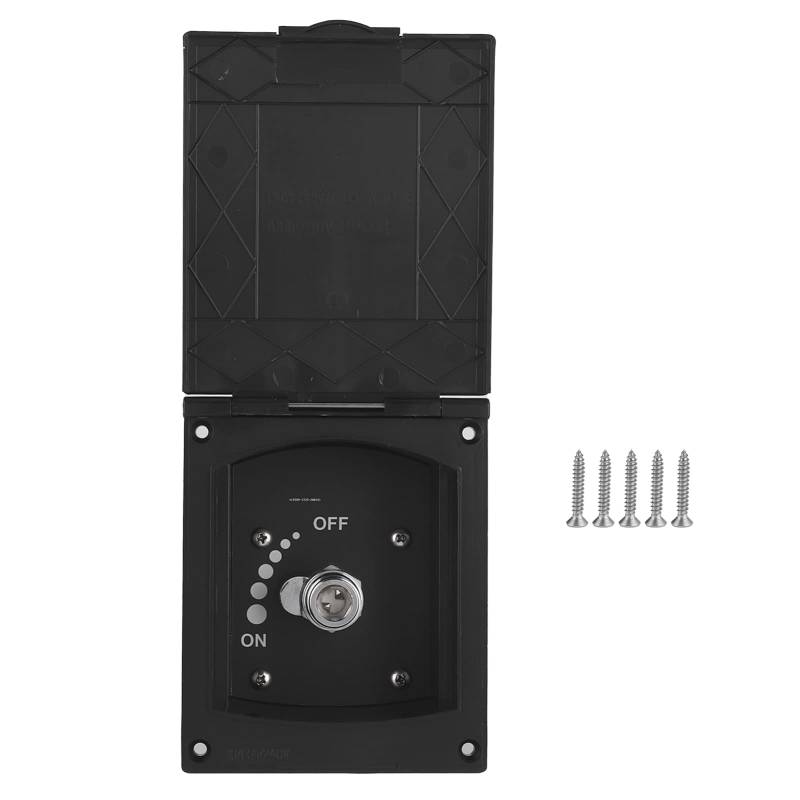 Yctze Externe Duschbox 1/2in Einlass- und Auslassanschluss für Wohnmobil, Boot, ohne Duschschlauch/Kopf, Au?enspray-Box, Motorhome Shower Box, Interface für Externe Duschbox von Yctze