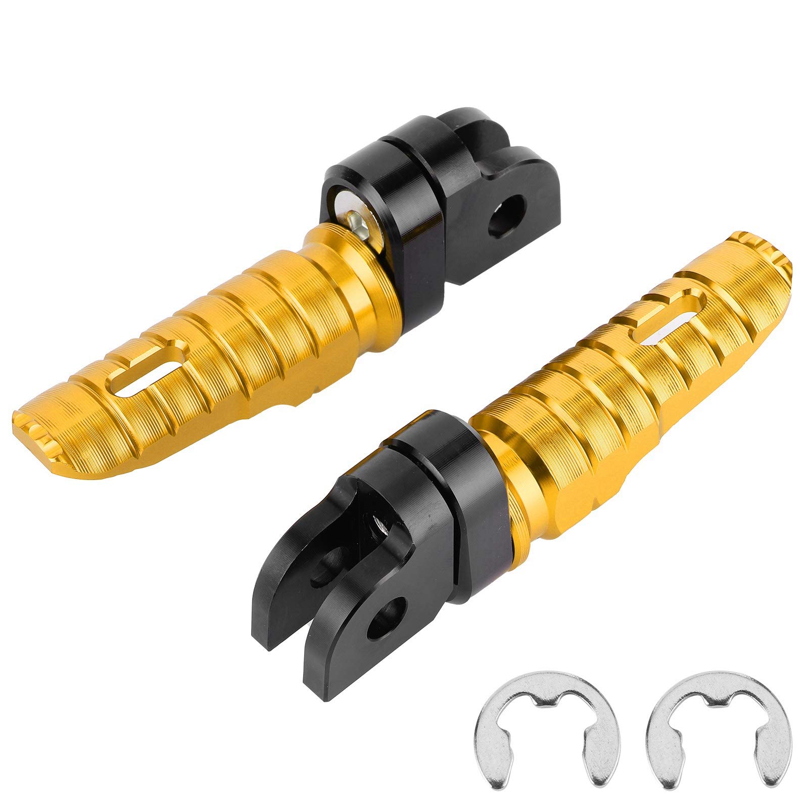 Yctze Front Footrests Motorrad Vordere Fu?stützen Links Rechts Paar Passend für MT-03 MT-25 MT-07 MT-09 R3 XJ6, Fu?stützenmontage, Motorradzubeh?r Yctze Front Footrests Motorrad Vordere Fu?stützen Links Rechts Paar Passend für MT-03 MT-25 MT-07 MT-09 R3 XJ6, Fu?stützenmontage, Motorradzubeh?r von Yctze