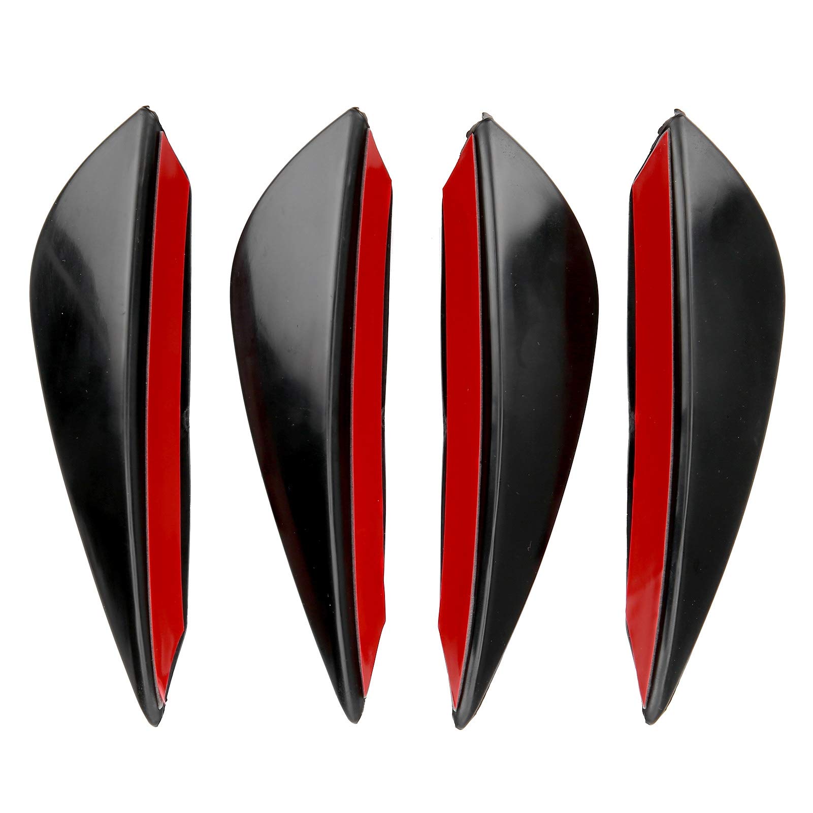 Yctze Frontsto?Stange Lippe Spoiler Diffusor 4er-Pack, Universal Front Bumper Air Knife Spoiler PVC Paste Typ, STO?stangenschutz, Front Bumper Fins Yctze Frontsto?Stange Lippe Spoiler Diffusor 4er-Pack, Universal Front Bumper Air Knife Spoiler PVC Paste Typ, STO?stangenschutz, Front Bumper Fins von Yctze
