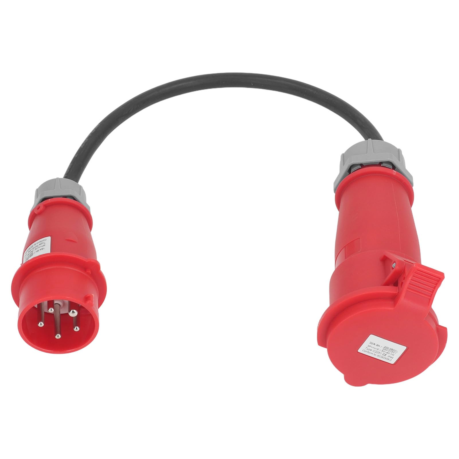 Yctze Hochleistungs-CEE-Adapter 32A Weiblich Bis 16A Männlich für den Außengebrauch-für BAU, Camping und Garten 220-380 V oder 240-415V Yctze Hochleistungs-CEE-Adapter 32A Weiblich Bis 16A Männlich für den Außengebrauch-für BAU, Camping und Garten 220-380 V oder 240-415V von Yctze