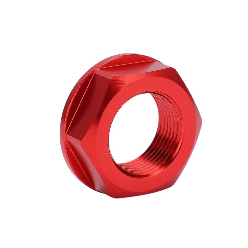 Yctze Motorrad-Hinterradachsmutter M22X1,5 Aluminium-Ersatz für Kx125 2003-2008 Aluminium-Radachsmutter (Rot) von Yctze
