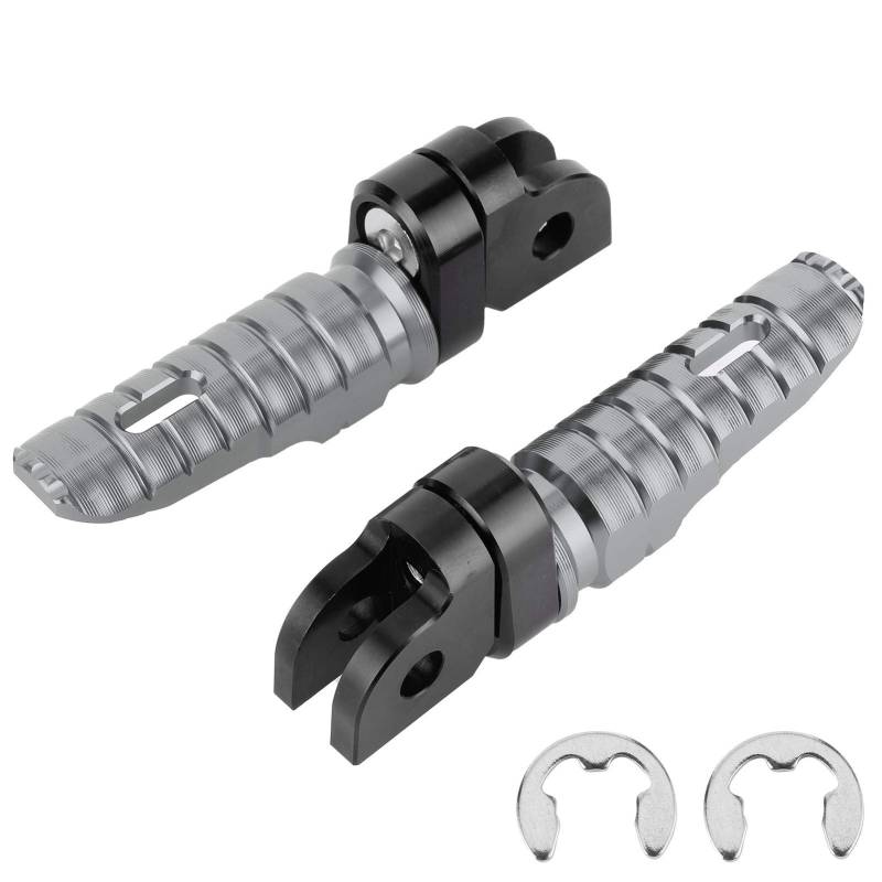 Yctze Motorrad Vordere Fußstützen Vorne Links Rechts Paare Passend für MT-03 MT-25 MT-07 MT-09 R3 XJ6(Titan),verstellbare vordere fußrasten motorrad von Yctze