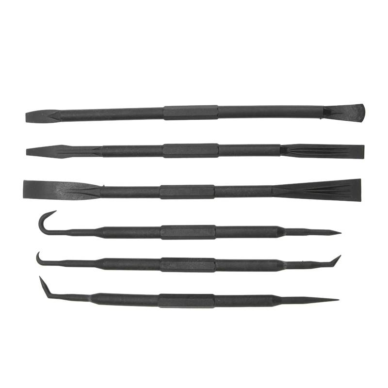 Yctze Pry Bar Kit - 6PCS/Set Doppelendige Hebelstange Hakenset, ABS Kunststoff Schwarz, Zum Entfernen von O-Ring-Dichtungszubeh?r, Demontage-Hebelstange, Montage-Hebelstange von Yctze