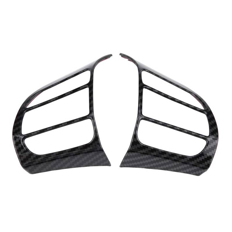 Yctze QL07631 ABS Kunststoff 1 Paar Auto Lenkradabdeckung Rahmenverkleidung Aufkleber für Encino Kauai 2017-2020 SUV(Kohlefaser) für Carbon kona zubehör 2017 lenkrad Dekoration von Yosoo