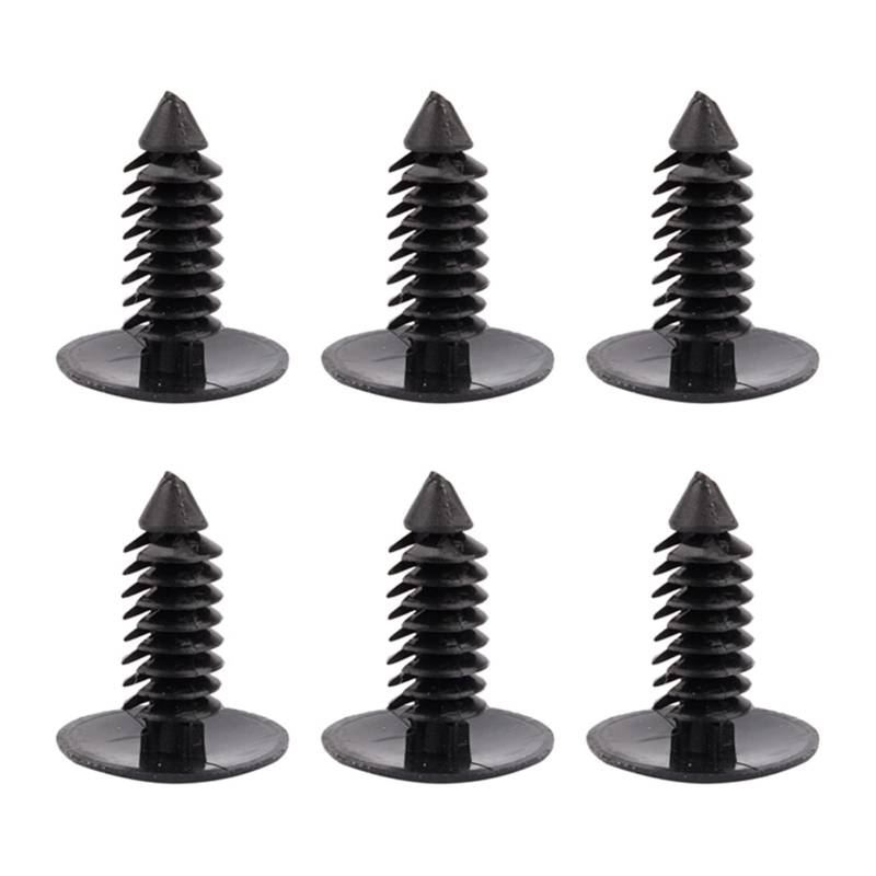 kennzeichen Loch clipYctze Kunststoffnieten,100 Stück Autotürverkleidung 7,5 mm Loch Kunststoff Push in Nieten Verschluss (schwarz) von Yctze
