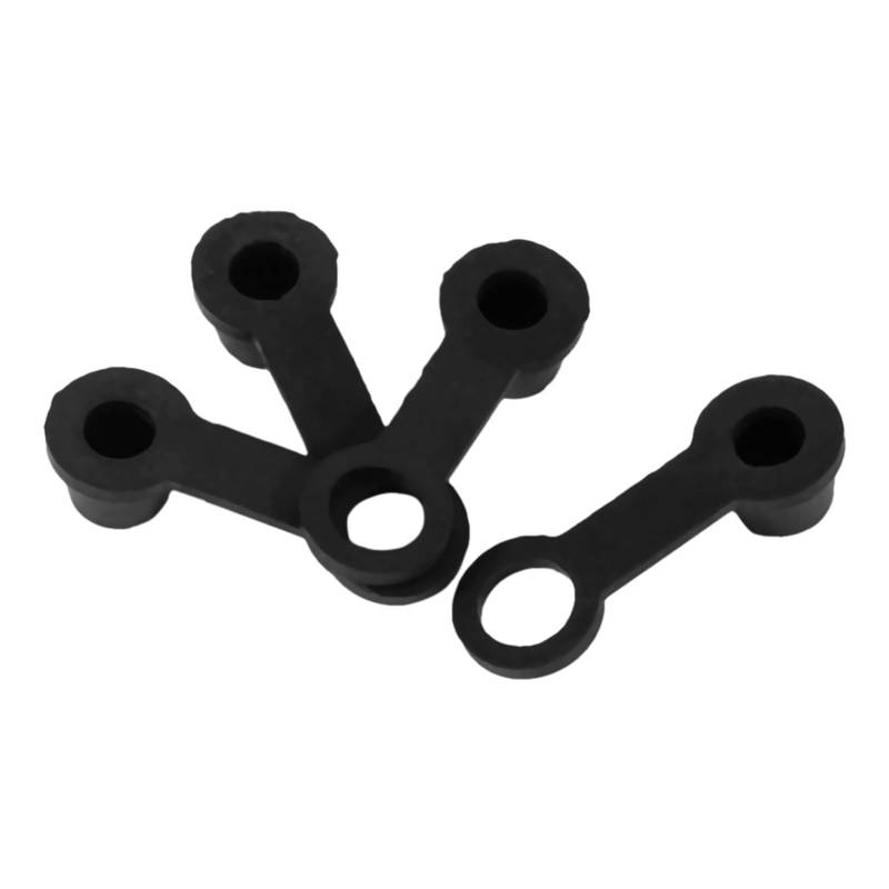 Bremsenentlüftungsnippelabdeckung, 4 Stück 8 Mm Motorrad-Bremsenentlüftungsnippelkappe Gummi-Staubkappe Ersatzteile Passend für die Meisten Autos und Motorräder von Yechiry