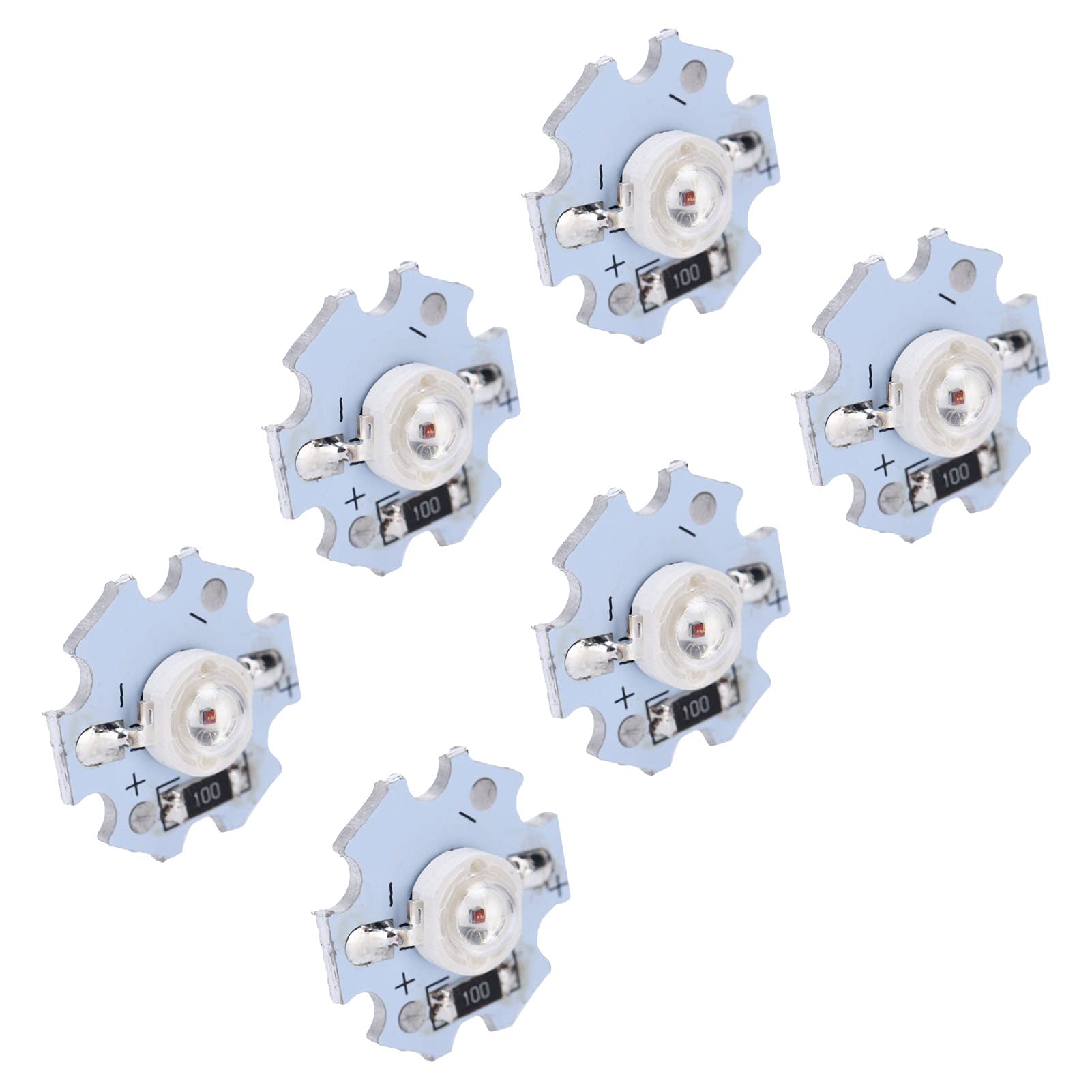 Yechiry 25pcs 5V LED -Chips 1W Leichtperlen, Hohe Leistung für DIY -Beleuchtungskörper, Starker, Schockdes Aluminiumsubstrat, (Rotlicht) von Yechiry