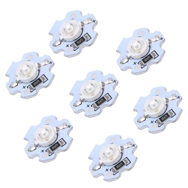 Yechiry 25pcs 5V LED -Chips 1W Leichtperlen, Hohe Leistung für DIY -Beleuchtungskörper, Starker, Schockdes Aluminiumsubstrat, (blaues Licht) von Yechiry