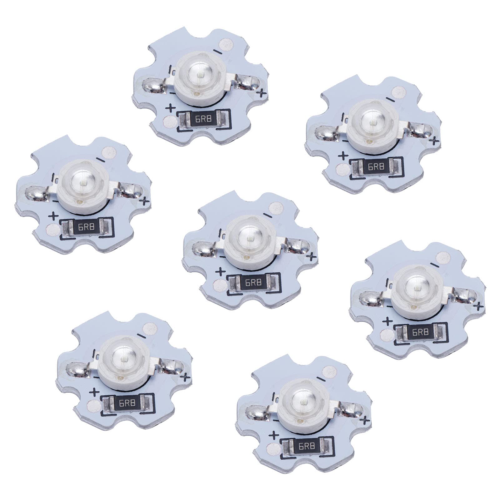 Yechiry 25pcs 5V LED -Chips 1W Leichtperlen, Hohe Leistung für DIY -Beleuchtungskörper, Starker, Schockdes Aluminiumsubstrat, (grünes Licht) von Yechiry