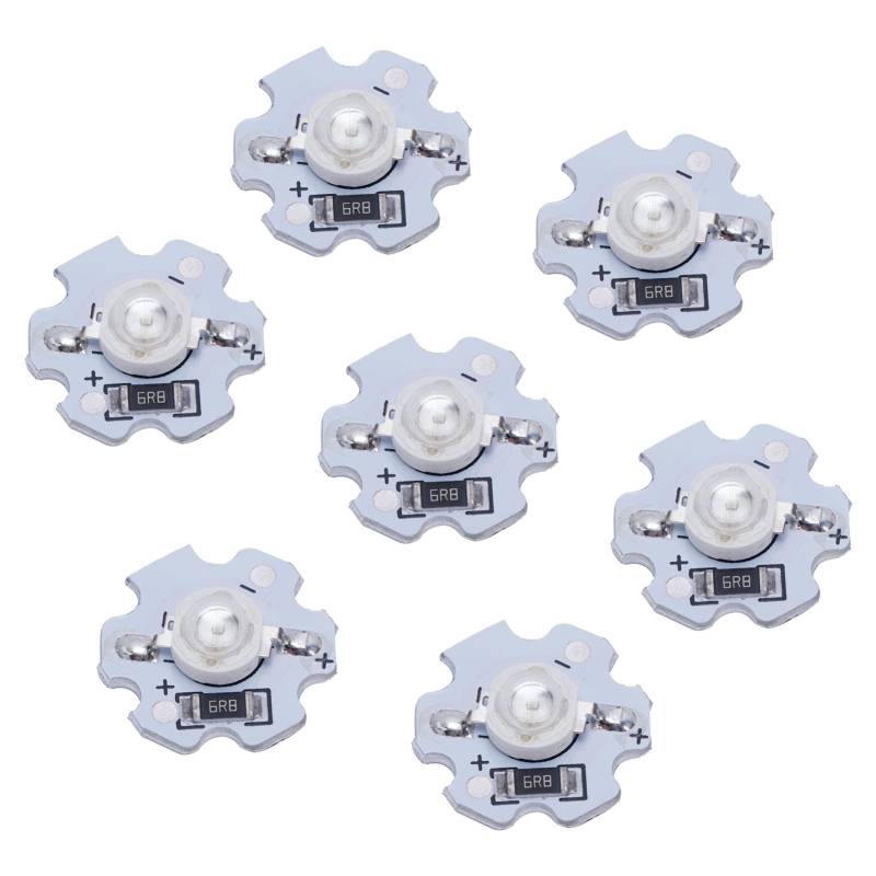 Yechiry 25pcs 5V LED -Chips 1W Leichtperlen, Hohe Leistung für DIY -Beleuchtungskörper, Starker, Schockdes Aluminiumsubstrat, (grünes Licht) von Yechiry