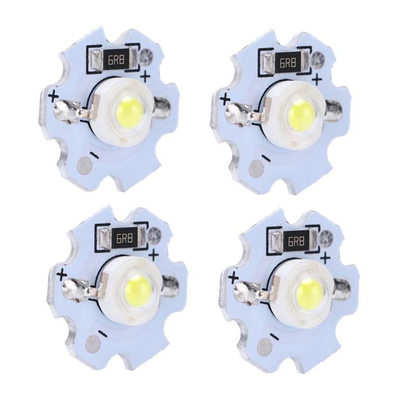 Yechiry 25pcs 5V LED -Chips 1W Leichtperlen, Hohe Leistung für DIY -Beleuchtungskörper, Starker, Schockdes Aluminiumsubstrat, (kühles weißes Licht) von Yechiry