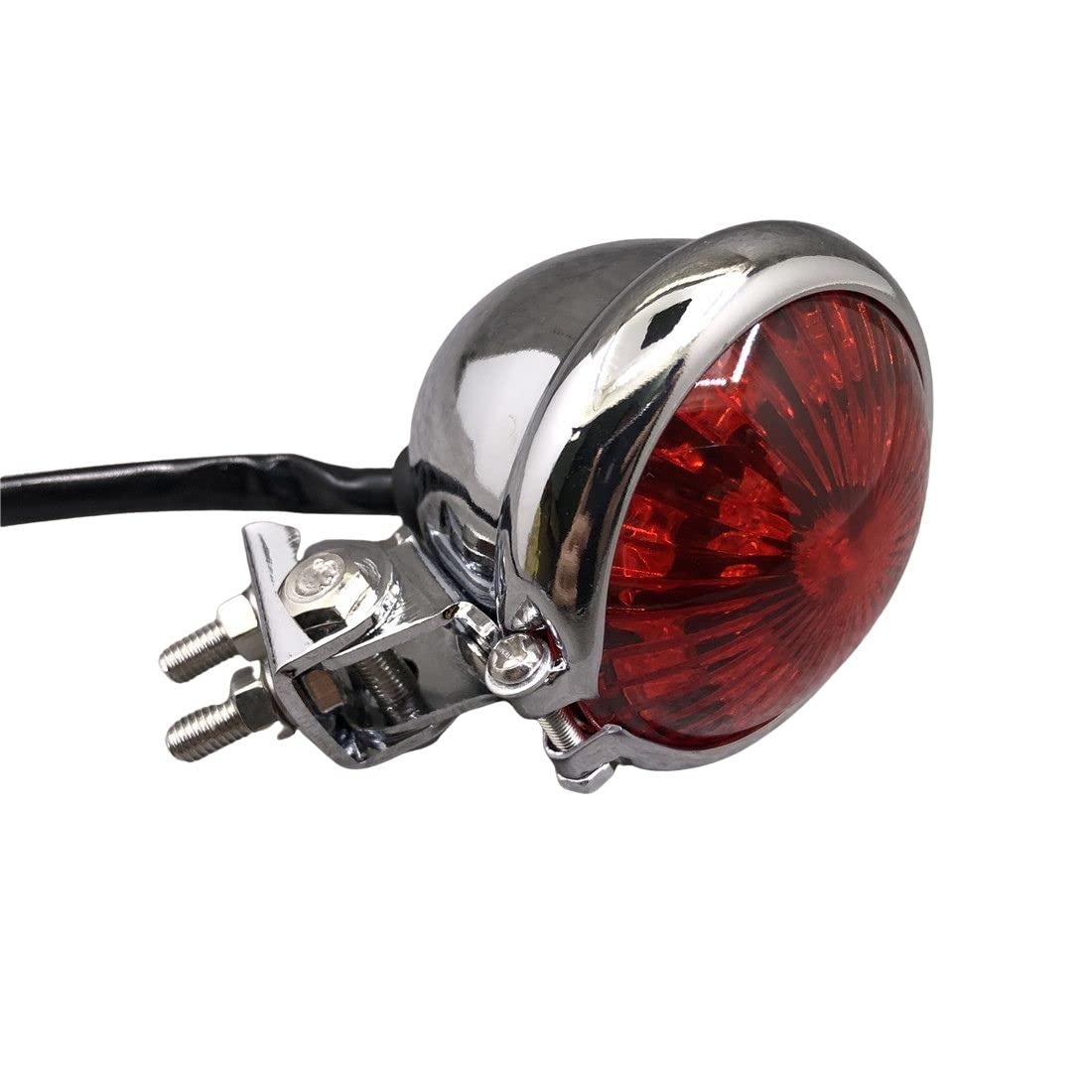 Yecnecty 1PC Vintage Universal Chrom Motorrad Rücklicht LED Lampe Stahl Rote Linse Runde Motorrad Schwanz Bremse Anzeige Yecnecty 1PC Vintage Universal Chrom Motorrad Rücklicht LED Lampe Stahl Rote Linse Runde Motorrad Schwanz Bremse Anzeige von Yecnecty