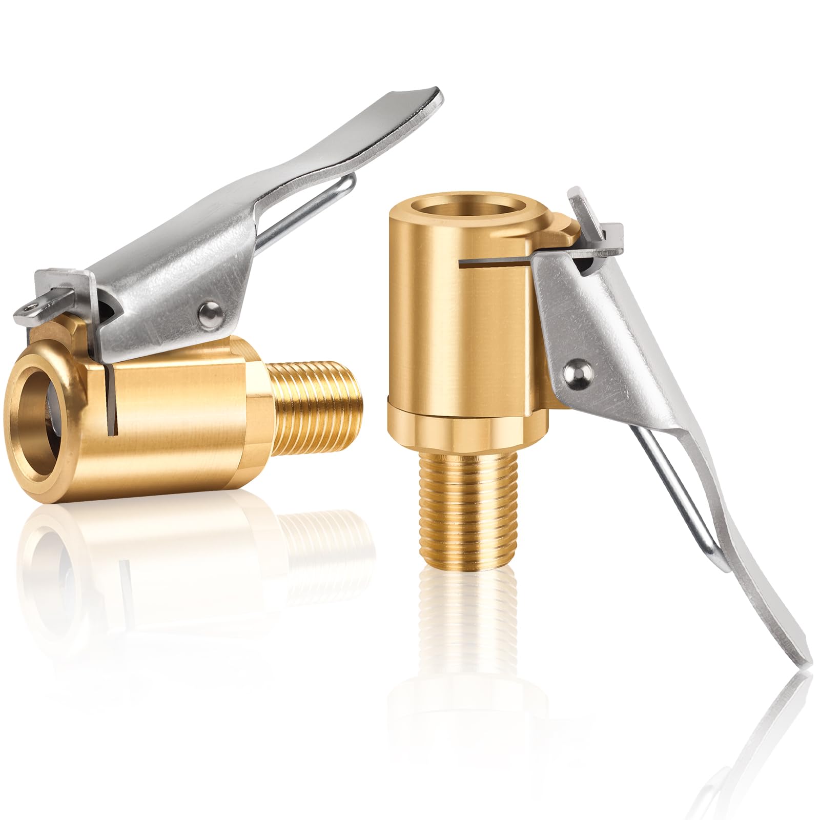 Yeepeo 2 Stück 8mm Autoventil Hebelstecker Air Chuck, Messing Autoventil Adapter Druckluft Reifenfüllnippe Momentstecker Reifenfüllnippel, Auto Ventilstecker für Reifenventile mit Ventilgewinde Yeepeo 2 Stück 8mm Autoventil Hebelstecker Air Chuck, Messing Autoventil Adapter Druckluft Reifenfüllnippe Momentstecker Reifenfüllnippel, Auto Ventilstecker für Reifenventile mit Ventilgewinde von Yeepeo