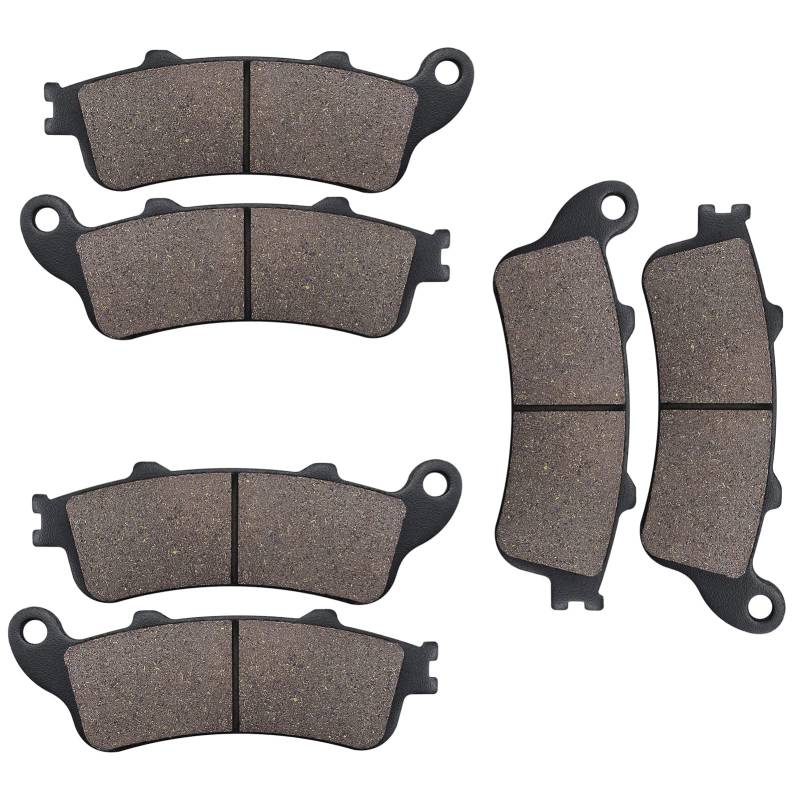 Yerbay Bremsbeläge Vorne/Hinten kit für Honda NT650 SH300i XL 1000 V/VA/V2 Varadero (No ABS) 1999-2006 VFR 800 1998-2005 CBR 1100 Blackbird 1997-2008 von Yerbay