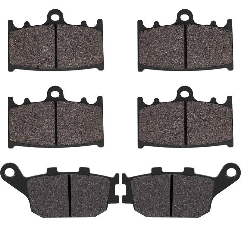 Yerbay Bremsbeläge Vorne und Hinten kit für Suzuki GSF650 Bandit/GSX 650 (08-14)/ SV 1000 (03-07)/ GSF 1250 Bandit (07-16)/ GSX 1250 (10-16)/ GSF 1200 Bandit (06-10) von Yerbay