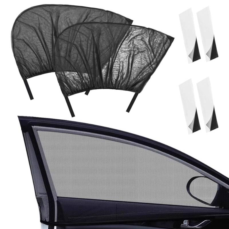 Yesimola 2Stück Sonnenschutz A uto,Seitenscheibe für Sun UV Blend Sonne Schutz Scheibe Fensterschutz,Sonnenschutz A uto,Universal Sonnenblende Auto Netz,Hitzeschutz Auto Vorhänge für Kinder Erwachsene von Yesimola