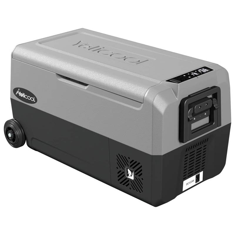 Yeticool TX36 Grey Elektrische Kompressor-Kühlbox, Dual-Zone, App Steuerung per Bluetooth, 12/24 V und 230 V, für Auto, LKW, Boot von YetiCool