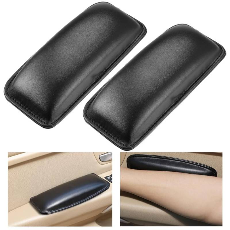 Ygapuzi 2 Packung Auto Mittelkonsole Knie Bein Ellenbogen Kissen weiches Pad, Leder Auto Knie Ellenbogen Kissen Universal Knie Ellenbogen Pads für Fuß Knie Schmerzen Relief (PU-Leder) von Ygapuzi