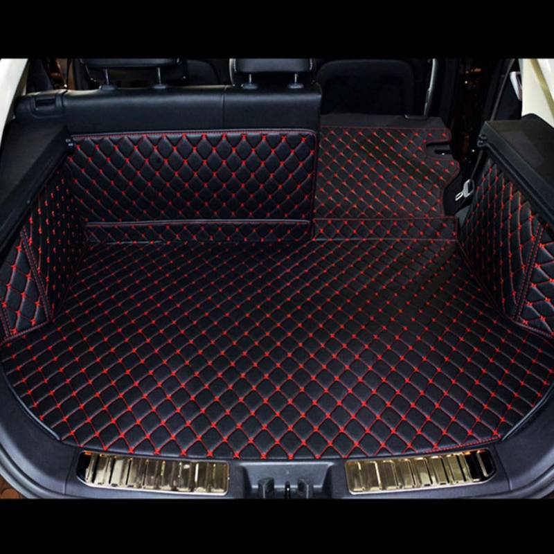 Kofferraummatte,wasserdichte Kofferraumauskleidung,Kofferraumzubehör,für BMW 1 Series 4 Doors E82 2007-2011,B-Black-Red von Ygjuetd