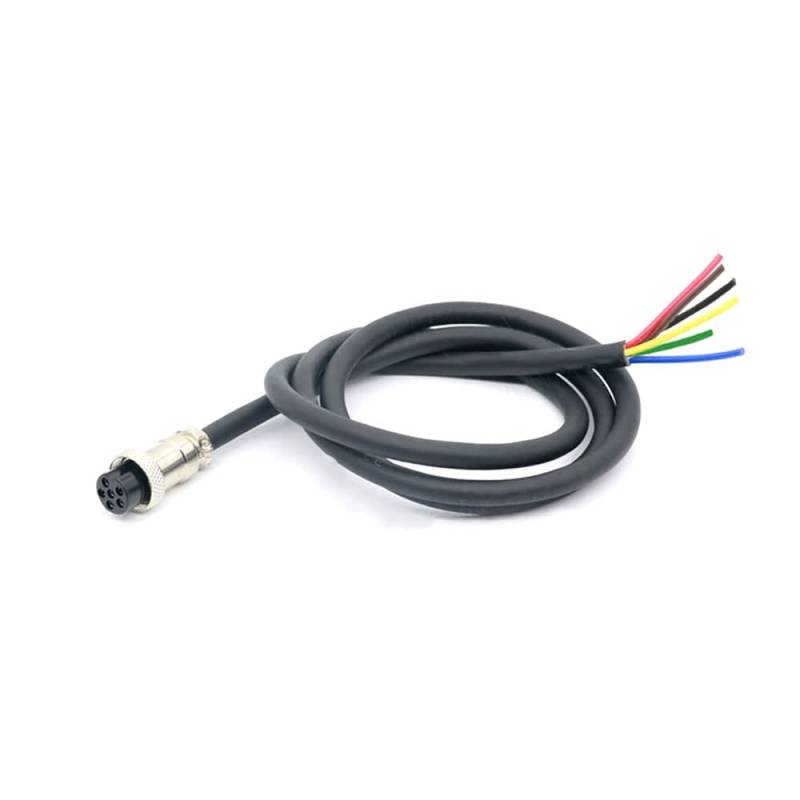 1PCS GX16 Butt Fugen wasserdichte Luftfahrtstopfen -Steckdosenanschluss mit Drahtkabel,GX16 6pin female von Yhloubb