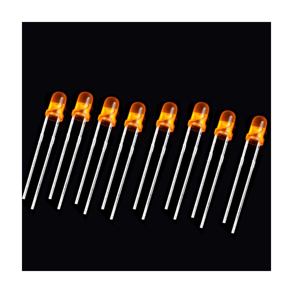 LED Diode Licht emittieren DIY LED Leuchten Dioden Elektronisch Kit,3mm-orange-100pcs LED Diode Licht emittieren DIY LED Leuchten Dioden Elektronisch Kit,3mm-orange-100pcs von Yhloubb