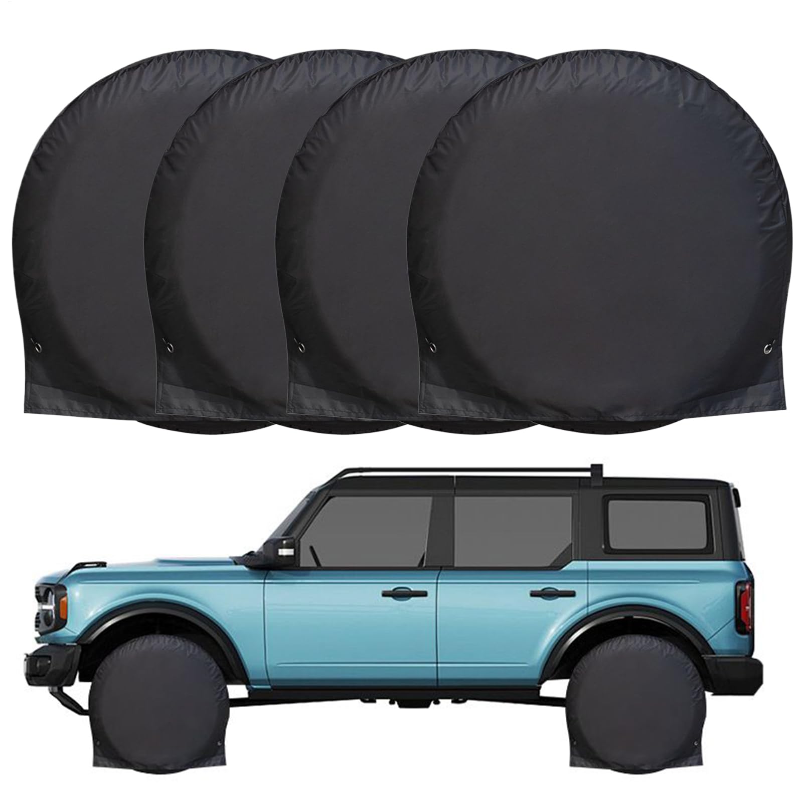 Reifenabdeckungen, 4PCS Schwarze Wasserdrockenabdeckungen Im Freien Im Freien, Abdeckung Von Reifenrad-Beschützer, Regen-Reifenschutzabdeckungen Mit Anti-UV-Schnee Für Radküste Mit Elastischen Befesti Reifenabdeckungen, 4PCS Schwarze Wasserdrockenabdeckungen Im Freien Im Freien, Abdeckung Von Reifenrad-Beschützer, Regen-Reifenschutzabdeckungen Mit Anti-UV-Schnee Für Radküste Mit Elastischen Befesti von Yhsioaklo