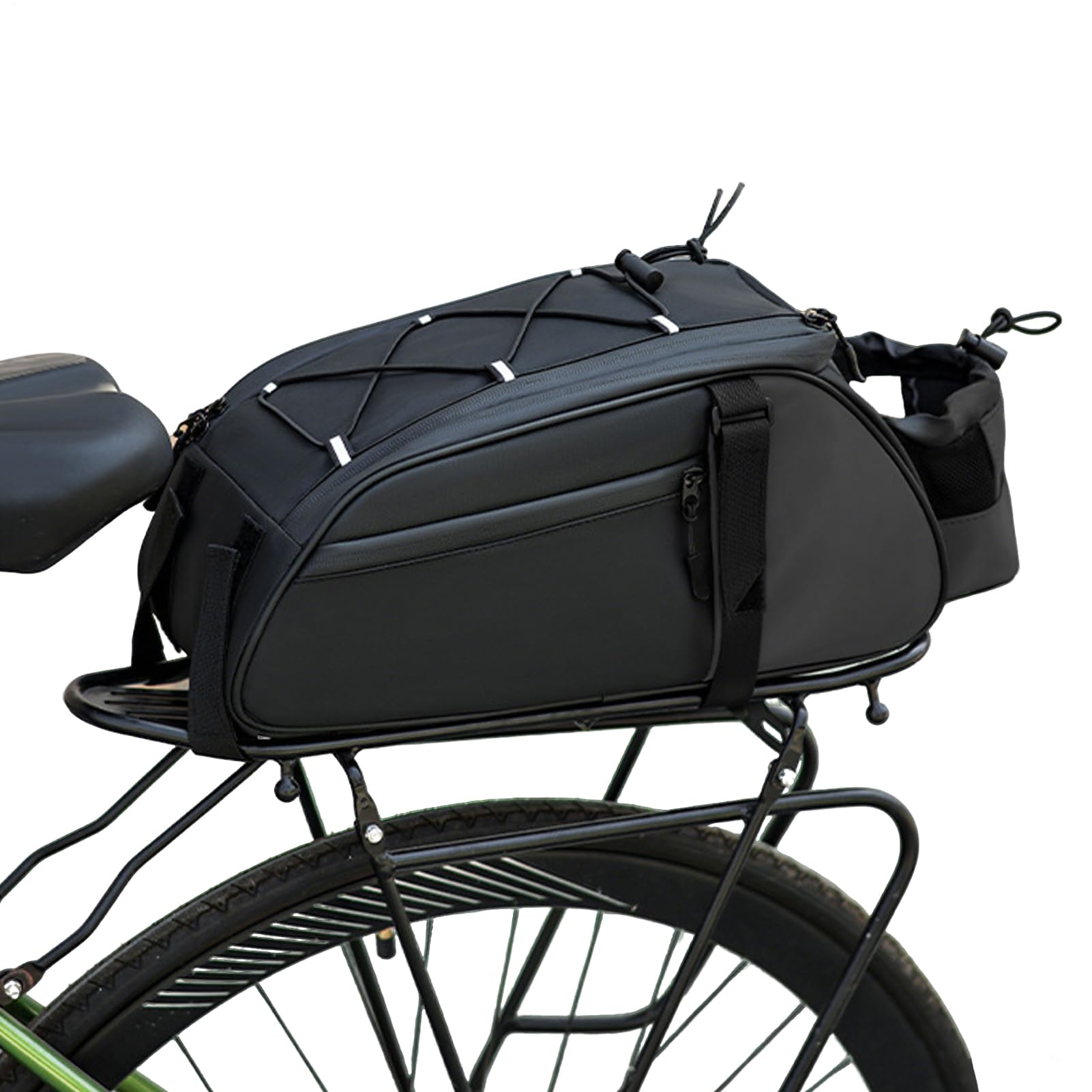 Yhsioaklo Fahrradtasche | Verstellbare Fahrrad-Rücksitz-Aufbewahrung | 8 l Kofferraumtasche zum Radfahren | Fahrradsattel-Organizer-Tasche für Handys, Taschentücher, Schlüssel, Reparaturwerkzeuge Yhsioaklo Fahrradtasche | Verstellbare Fahrrad-Rücksitz-Aufbewahrung | 8 l Kofferraumtasche zum Radfahren | Fahrradsattel-Organizer-Tasche für Handys, Taschentücher, Schlüssel, Reparaturwerkzeuge von Yhsioaklo