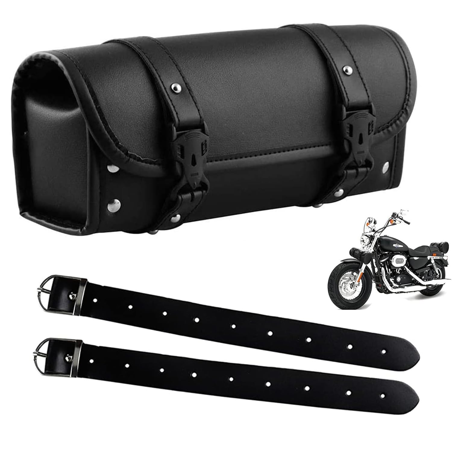 Yhuasia Motorrad Taschen, Universal Motorrad Satteltasche, wasserdichte Motorradtasche, Harley-Davidson Tasche, für Lokomotiven (30×8,5×9 cm) von Yhuasia
