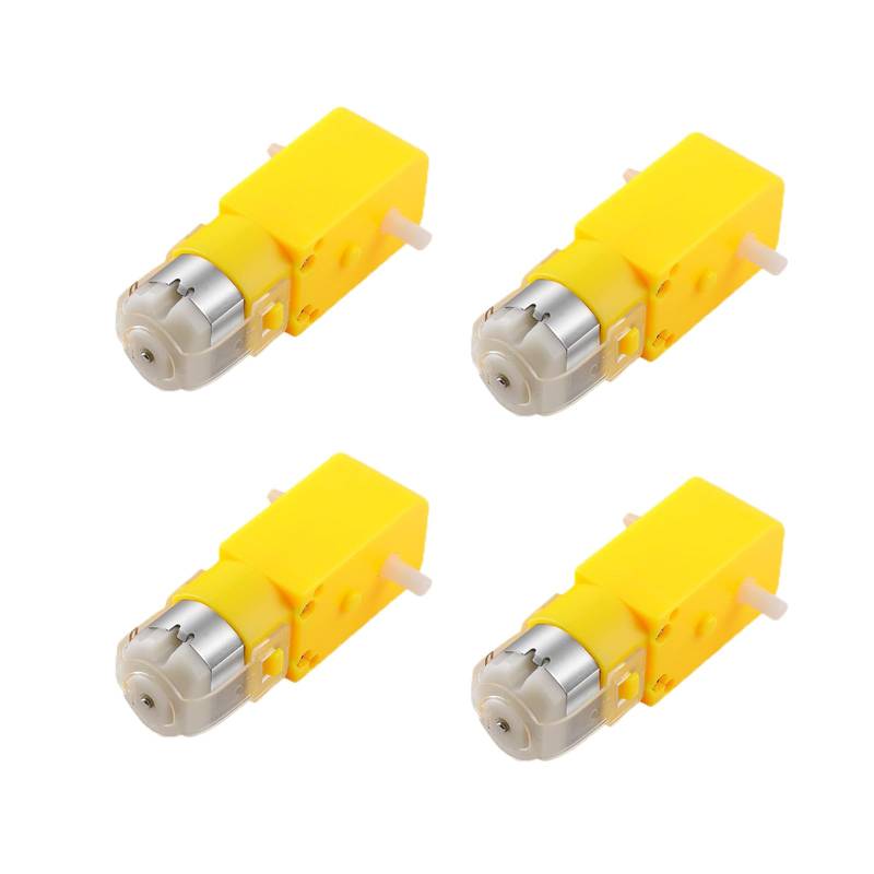 4PCS Intelligenter Auto Roboter Zahnradmotor 3V Verhältnis 1:48 Wellenradmotor Doppelwelle Getriebe Motor Getriebe Einfach Zu Bedienen von YiQinzcxg
