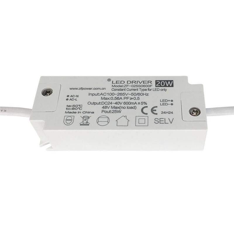 LED Treibernetzversorgungsadapter 20W Keine Flacker LED Isolation Treiber Weitdruck LED Lampenleistung Einfach Zu Bedienen von YiQinzcxg